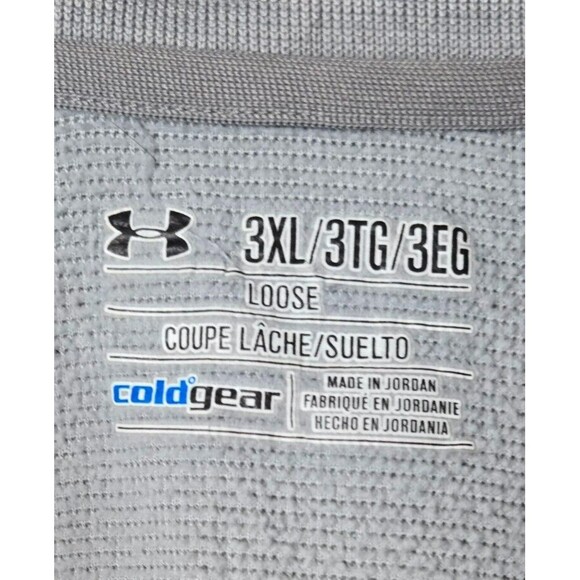 Under Armour Cold Gear Mens Storm 1/4 Zip Sweatshirt Gray Size 3XL - Picture 3 of 10